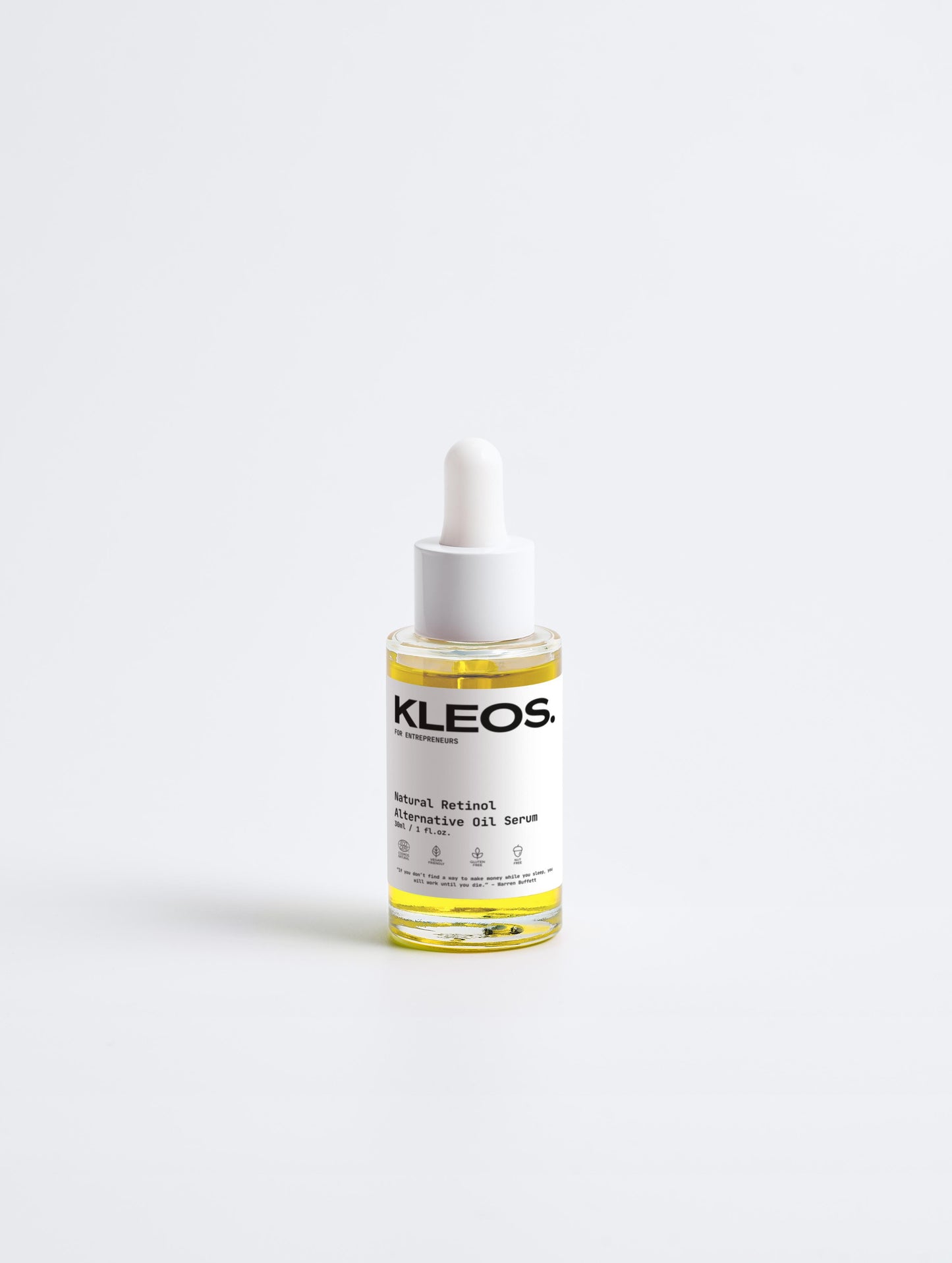 Soro de óleo alternativo ao retinol natural